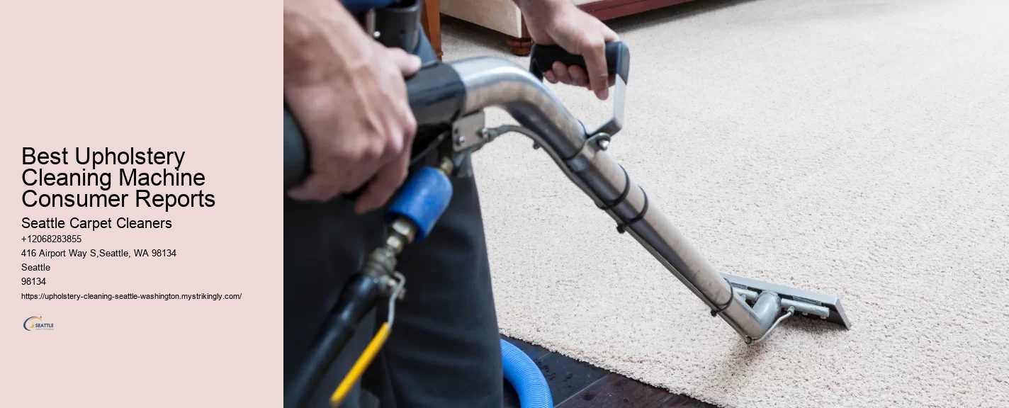 Best Upholstery Cleaning Machine Consumer Reports